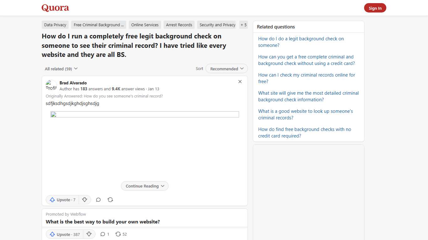How to run a completely free legit background check on someone to see their criminal record - Quora
